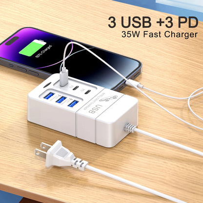 6 IN 1 USB Charger 35W PD Type C Fast