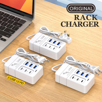 6 IN 1 USB Charger 35W PD Type C Fast