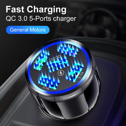 AIXXCO 3 Ports USB Car Charger