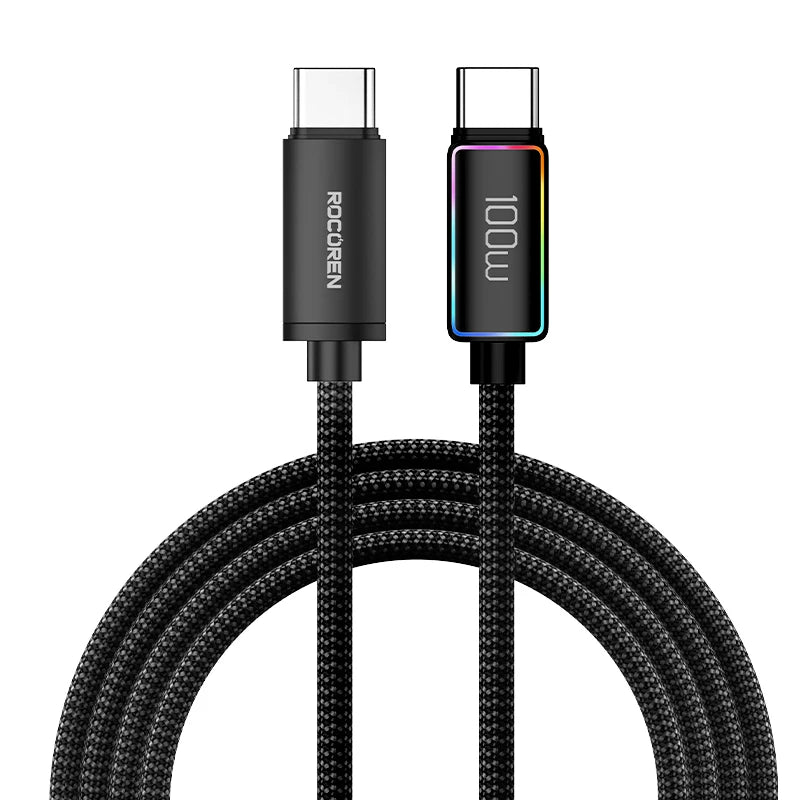 Rocoren 240W 5A High Power Fast Charging Type C Cable 100W PD 3.1 USB C Quick Charging Date Cord For iPhone Samsung Laptop iPad - CONGATON