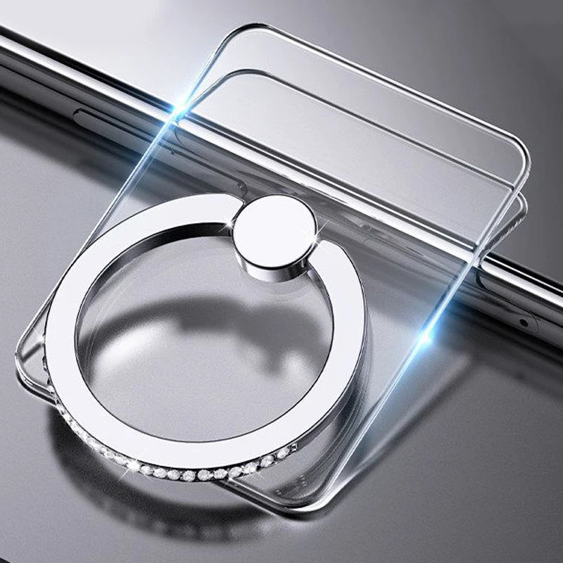 Transparent Cell Phone Ring Holder Stand 360°Degree