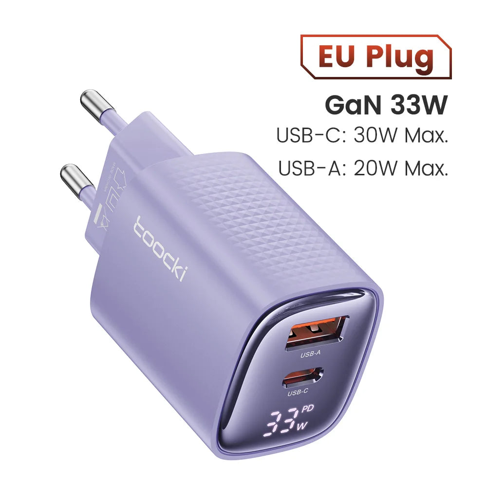 Toocki 33W GaN USB C Charger