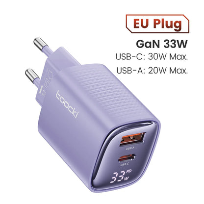 Toocki 33W GaN USB C Charger