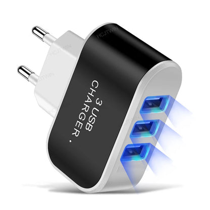 Tutew 3 USB Ports Multifunctional Charger