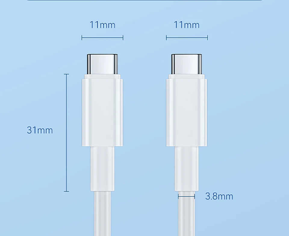 USB Cable PD100W USB C to Type C Fast Charger Cable for Xiaomi Samsung Huawei MacBook iPad 5A Mobile Phone Cord USB Cable Type C - CONGATON