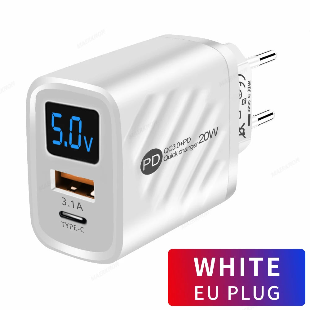 USB Type C Charger 20W PD Fast Charging