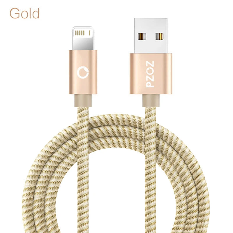 PZOZ Usb Cable For iphone cable 14 13 12 11 pro max Xs Xr X SE 8 7 6s plus ipad air mini fast charging cable For iphone charger - CONGATON