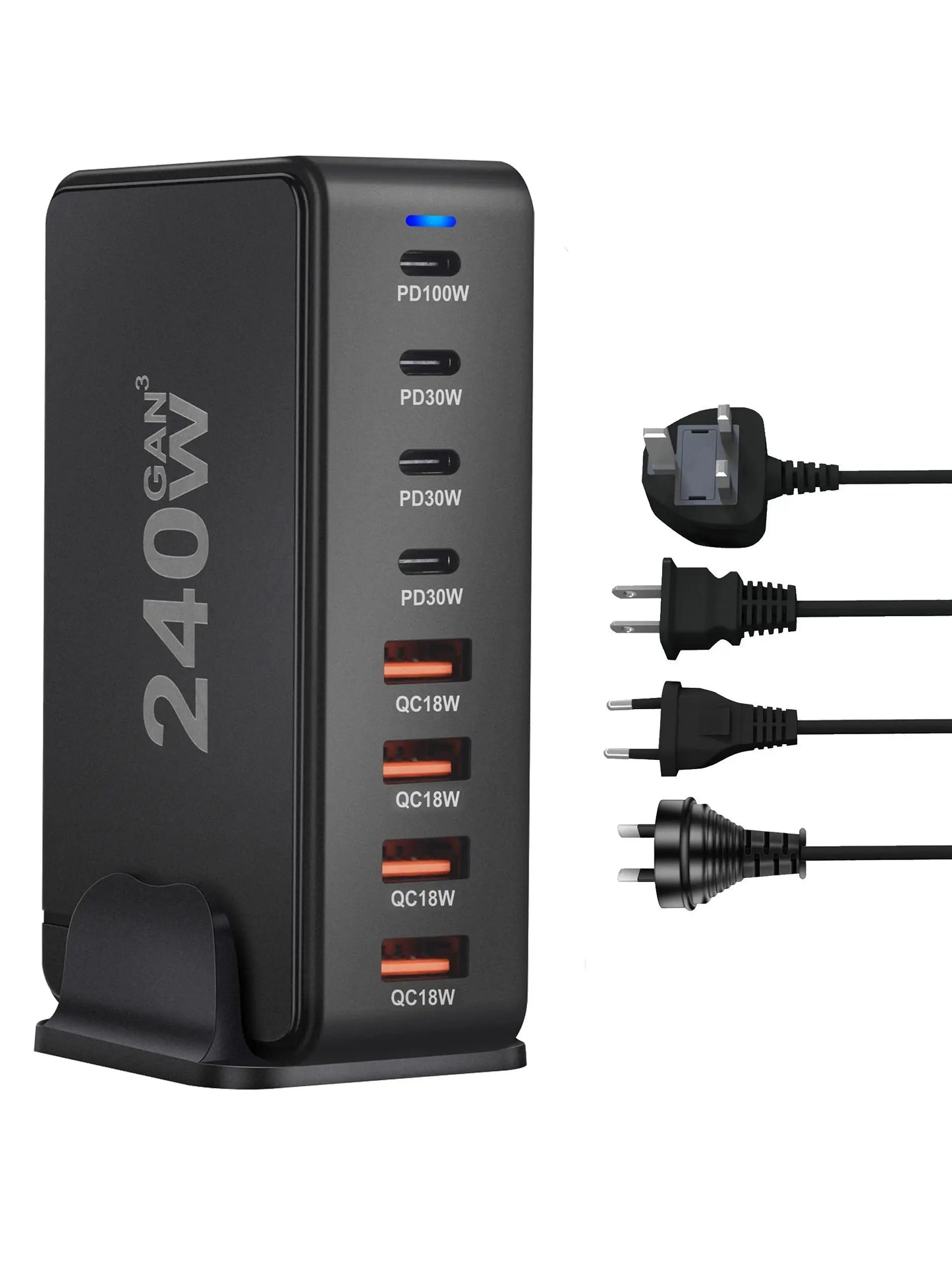 240W  Desktop GaN Charger 8-port USB