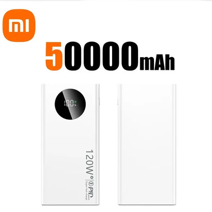 Xiaomi 120W 50000mAh High Capacity Power Bank Fast Charging Powerbank Portable Battery Charger For iPhone Samsung Huawei 2024 - CONGATON