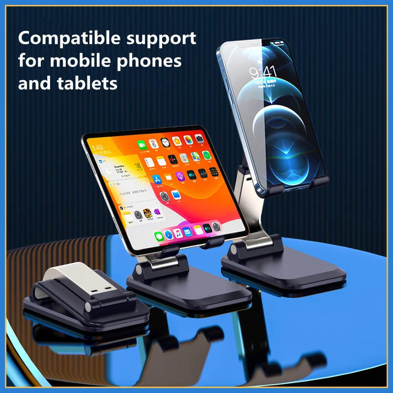 Foldable Metal Desktop Mobile Phone Stand