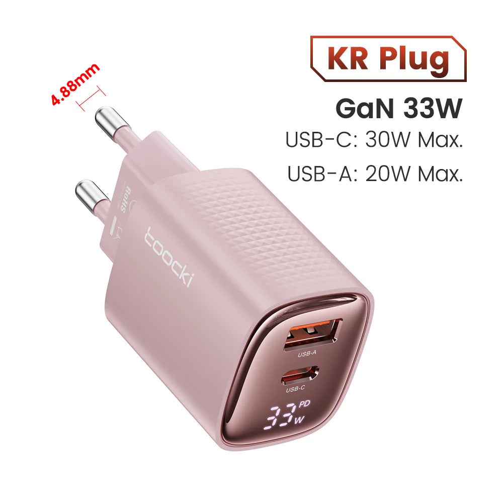 Toocki 33W GaN USB C Charger