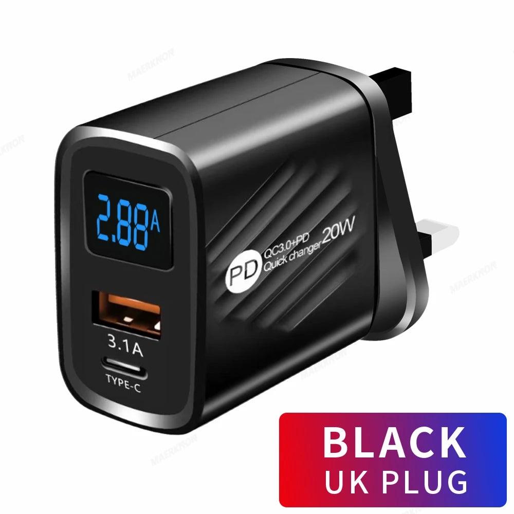 USB Type C Charger 20W PD Fast Charging