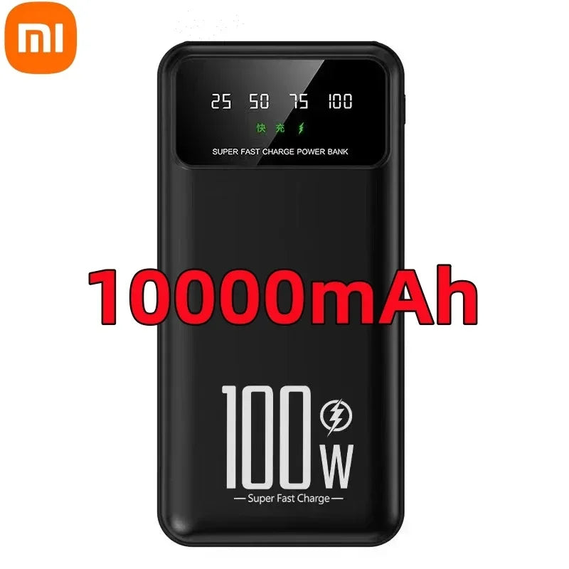 Xiaomi 50000mAh High Capacity 100W Fast Charging Power Bank Portable Charger Battery Pack Powerbank for iPhone Huawei Samsung - CONGATON