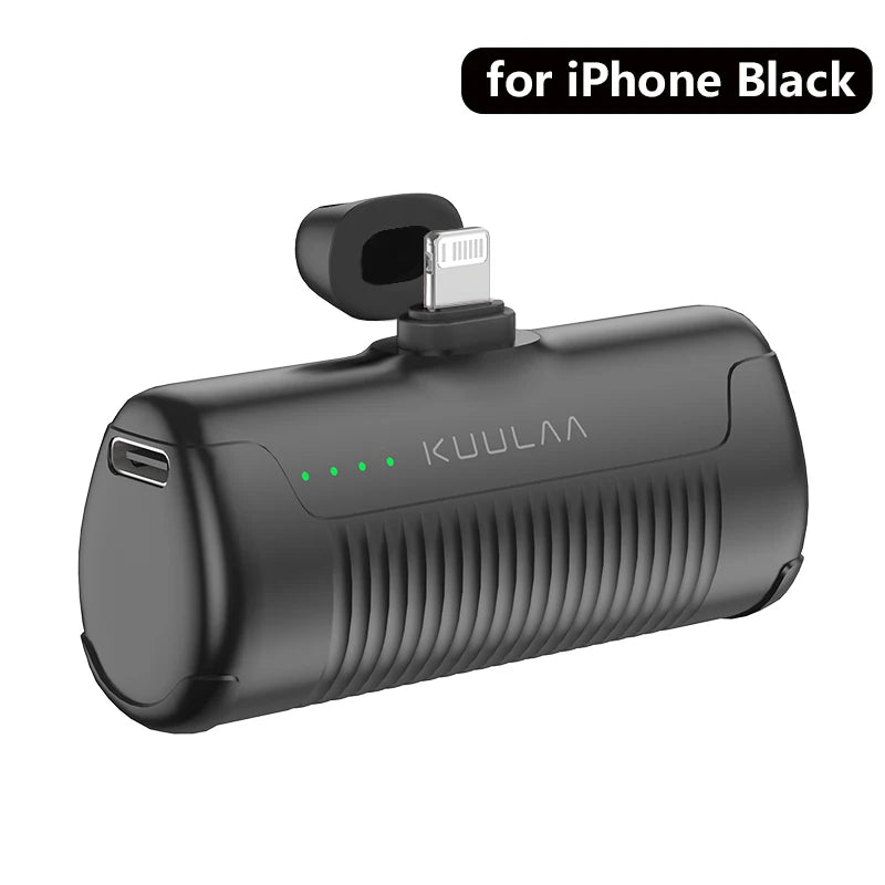 KUULAA Mini Power Bank 4500mAh - Portable Charger for iPhone 16 15 14 13 Pro Max & Samsung/Xiaomi - External Battery PowerBank - CONGATON