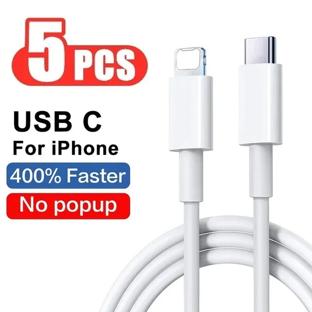 30W Fast Charging Cable For Apple iPhone 14 13 12 11 Pro Max Mini USB C Quick Cable For X XR XS 8 7 14 Plus SE Phone Accessories - CONGATON