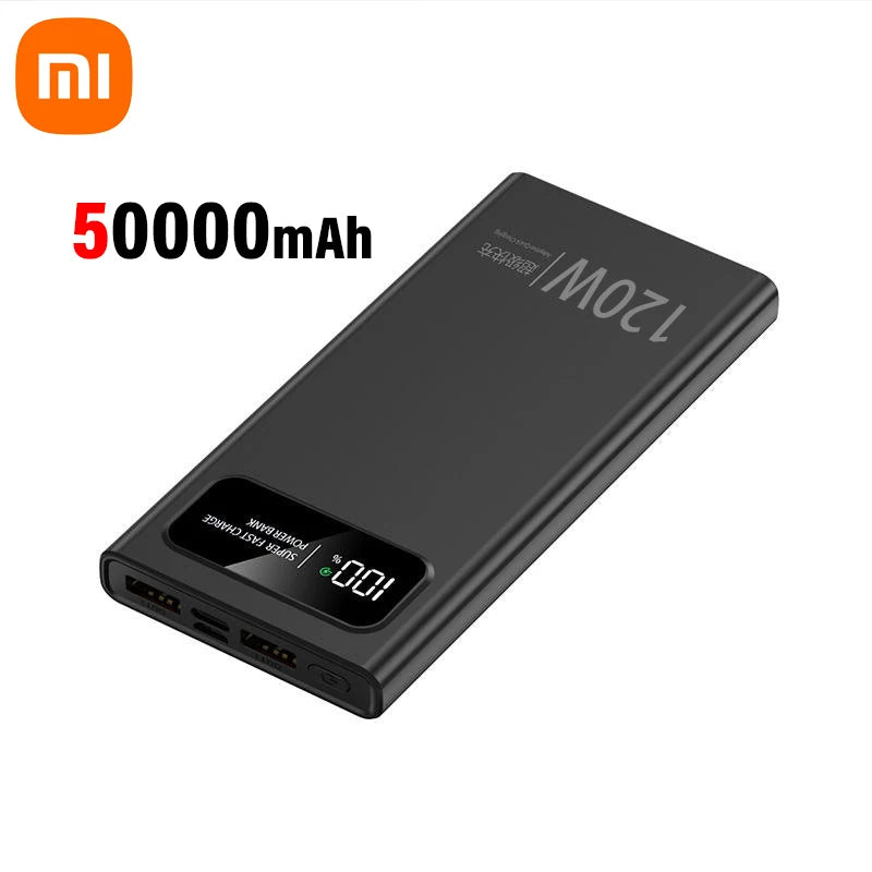 Xiaomi 200000mAh 120W Power Bank Super Fast Charging Battery High Capacity Digital Display Power Bank For iPhone Samsung Huawei - CONGATON