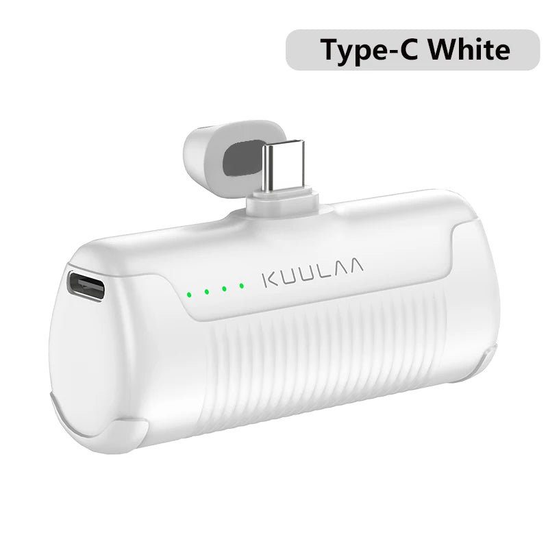 KUULAA Mini Power Bank 4500mAh - Portable Charger for iPhone 16 15 14 13 Pro Max & Samsung/Xiaomi - External Battery PowerBank - CONGATON