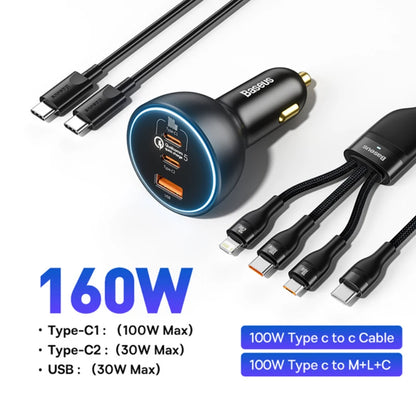 Baseus 160W Car Charger QC 5.0