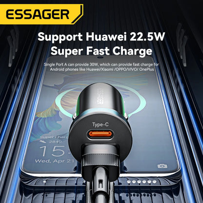 Essager 30W USB C Car Charger