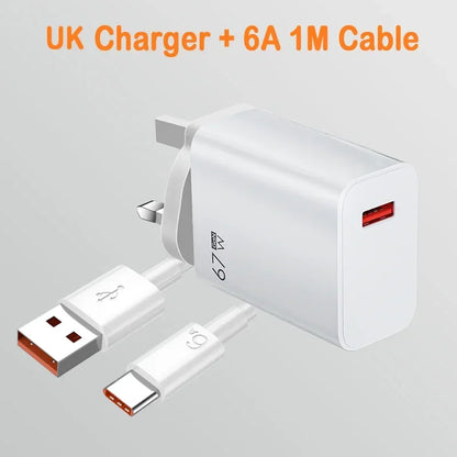 For Xiaomi 67W USB Super Fast Charger