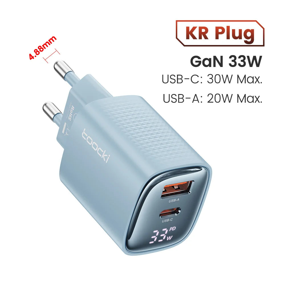 Toocki 33W GaN USB C Charger