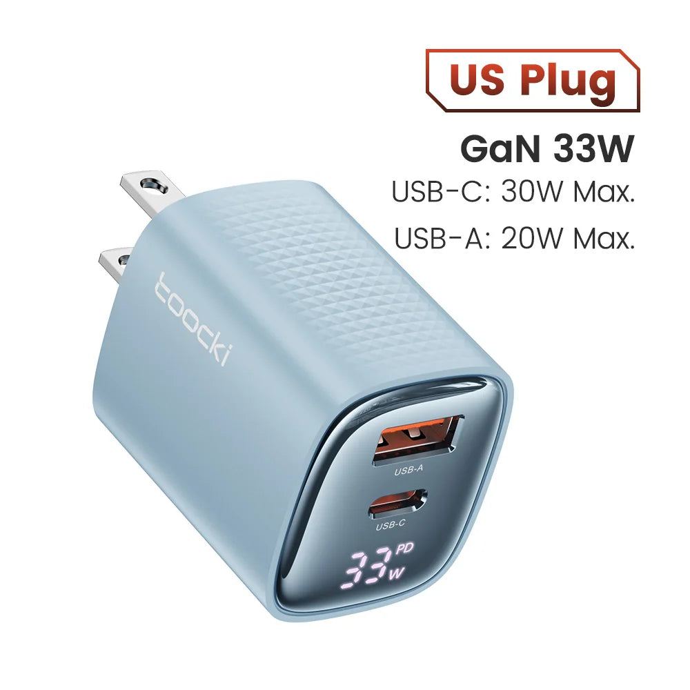 Toocki 33W GaN USB C Charger