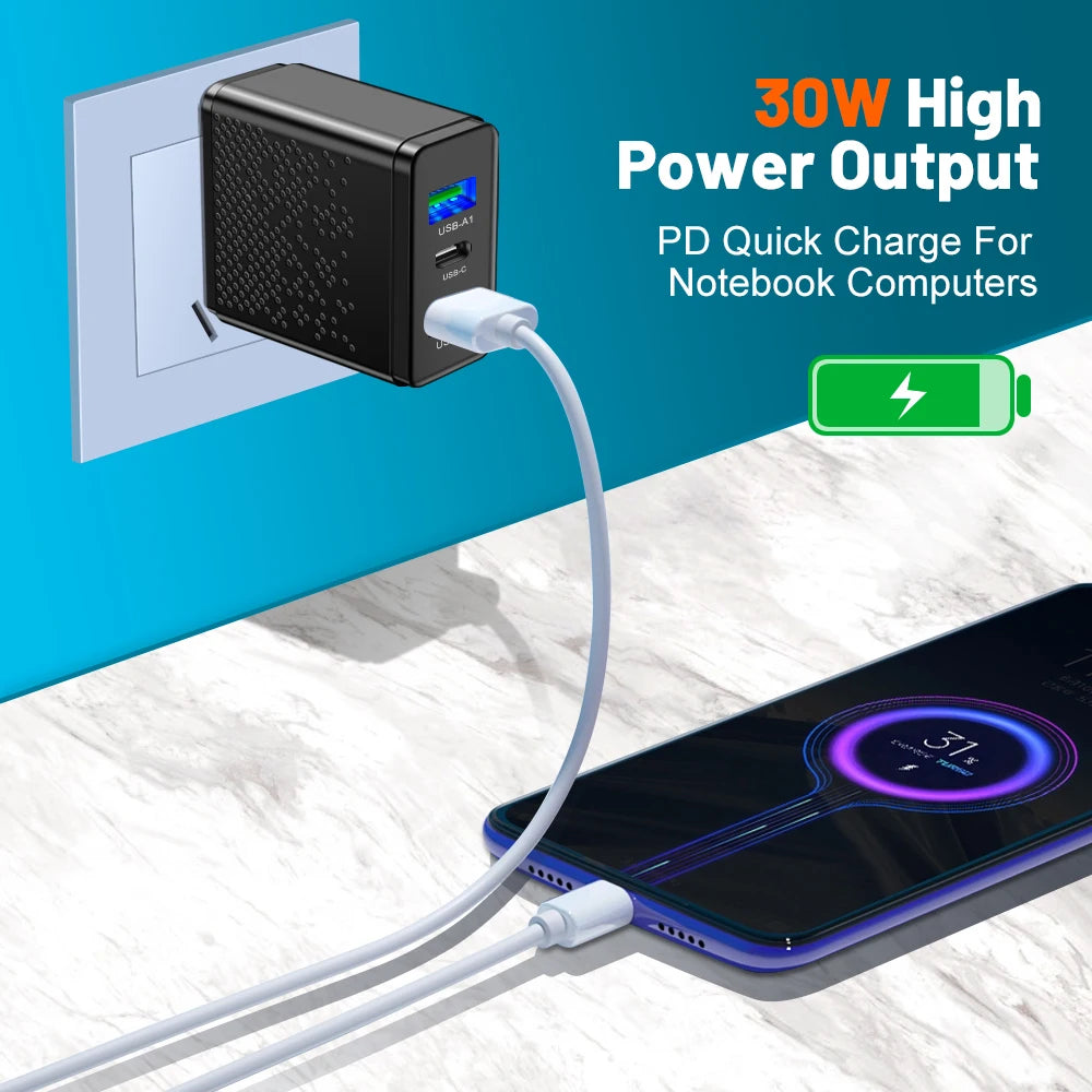 30W USB C Charger Fast  Charger