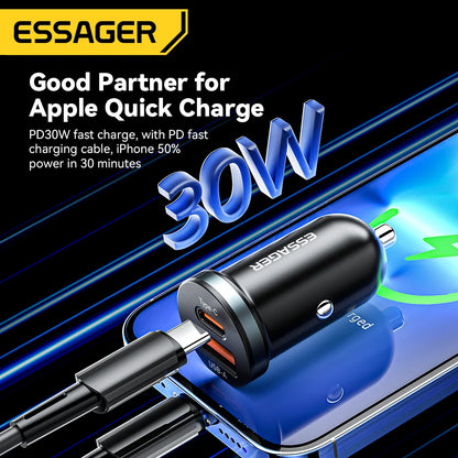 Essager 30W USB C Car Charger