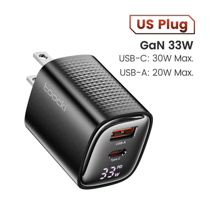 Toocki 33W GaN USB C Charger