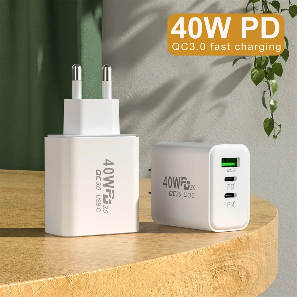 USB C Charger 40W Mobile Phone Type-C PD