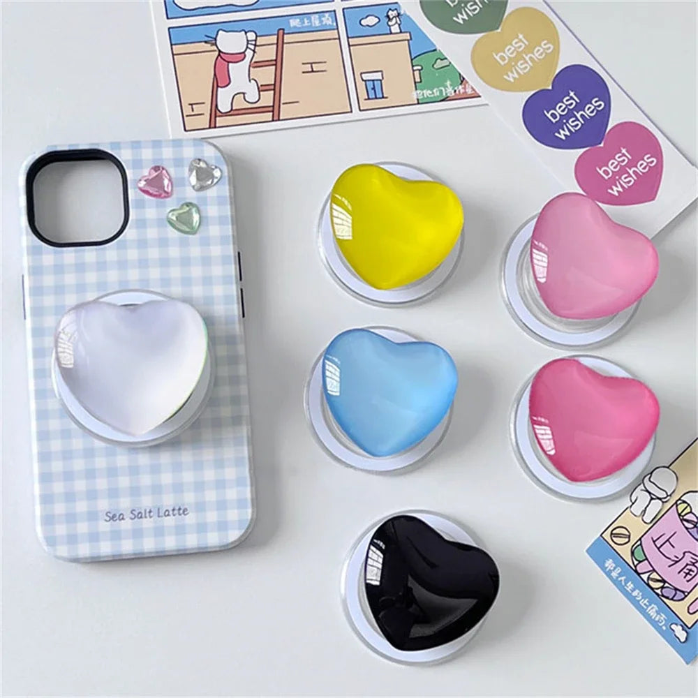 Korean Cute 3D Glass Love Heart