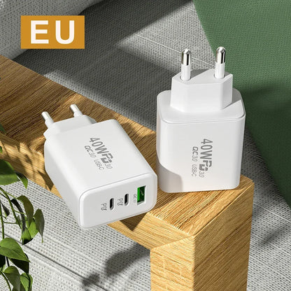 USB C Charger 40W Mobile Phone Type-C PD