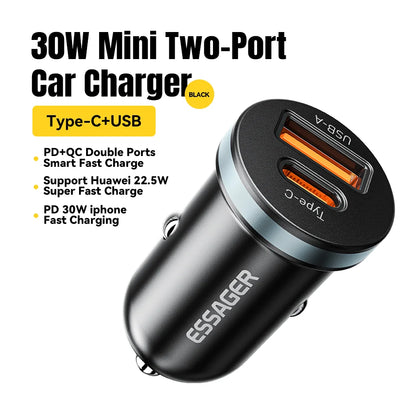 Essager 30W USB C Car Charger