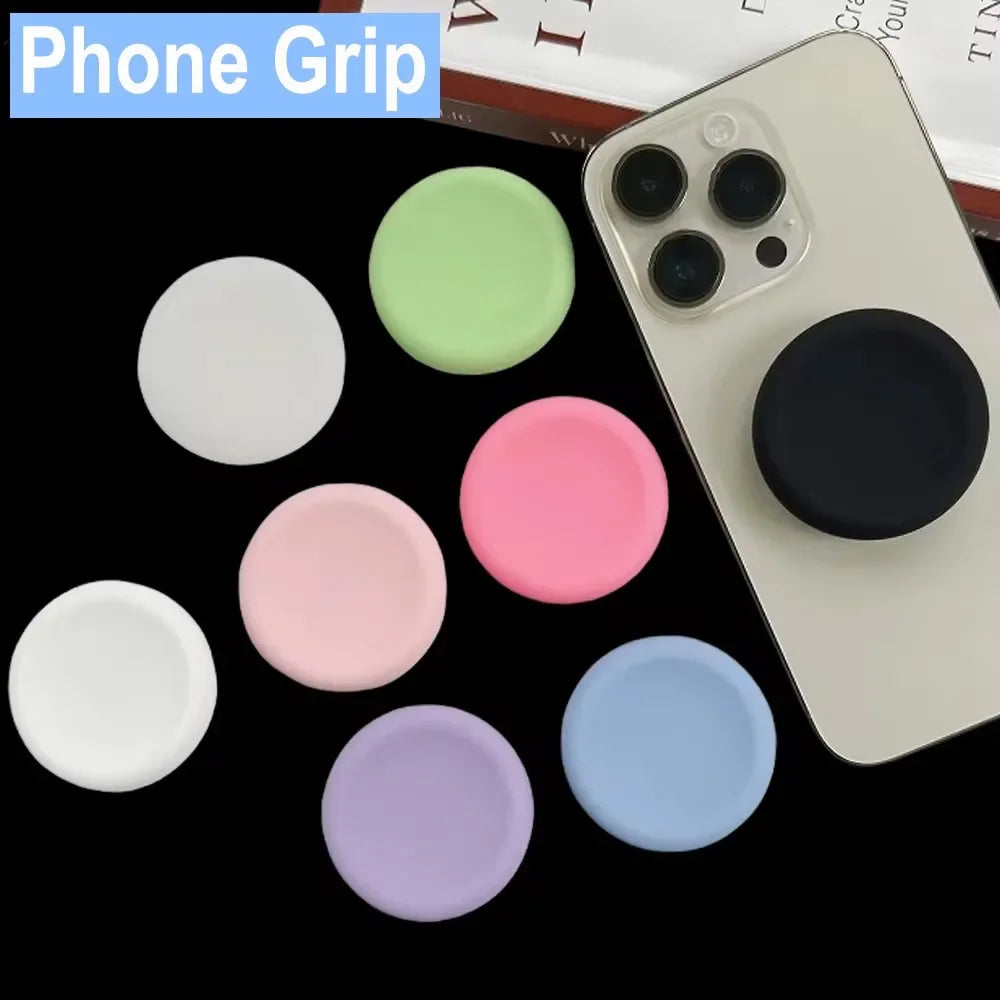 1PC Cute Colorful Design Liquid Silicone Phone Grip