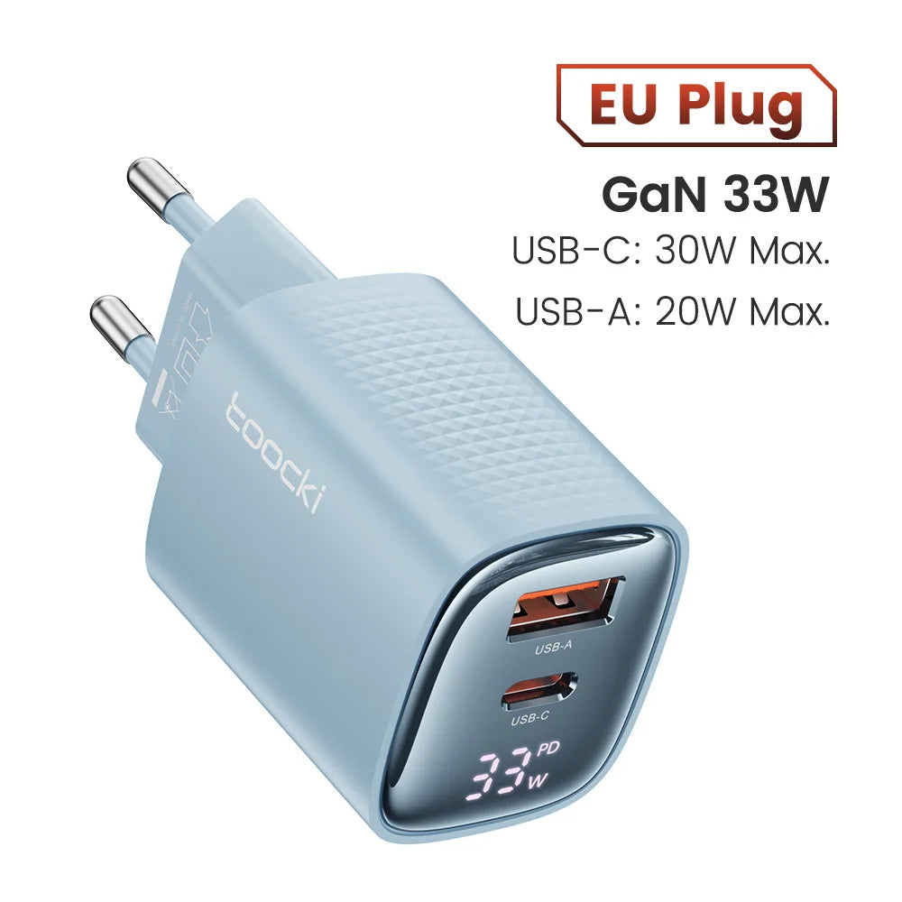 Toocki 33W GaN USB C Charger