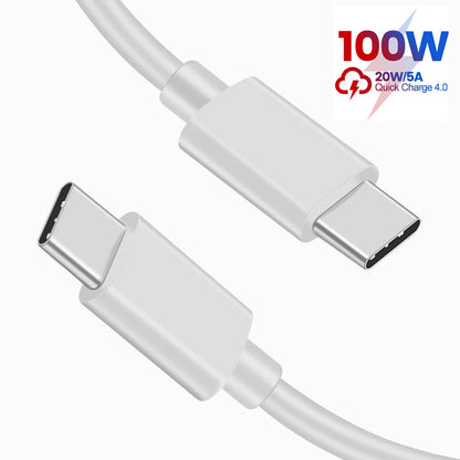 USB Cable PD100W USB C to Type C Fast Charger Cable for Xiaomi Samsung Huawei MacBook iPad 5A Mobile Phone Cord USB Cable Type C - CONGATON