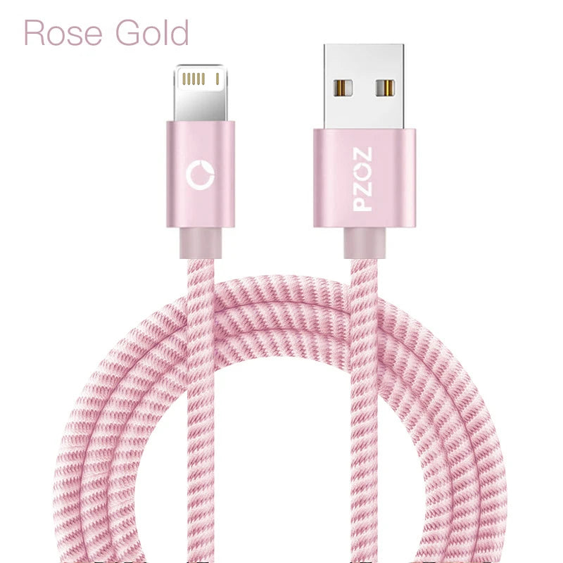 PZOZ Usb Cable For iphone cable 14 13 12 11 pro max Xs Xr X SE 8 7 6s plus ipad air mini fast charging cable For iphone charger - CONGATON