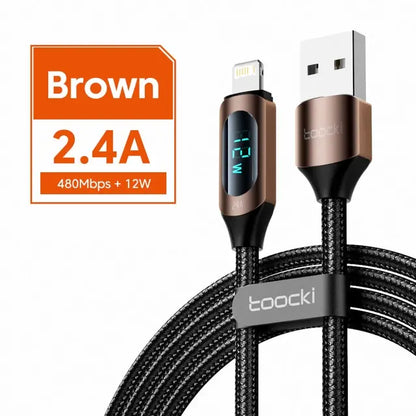 Toocki USB C To Lightning Cable For iPhone 14 13 12 Pro Max X 8 Plus PD 20W Fast Charger Type-c to Lightning Data Cord For iPad - CONGATON