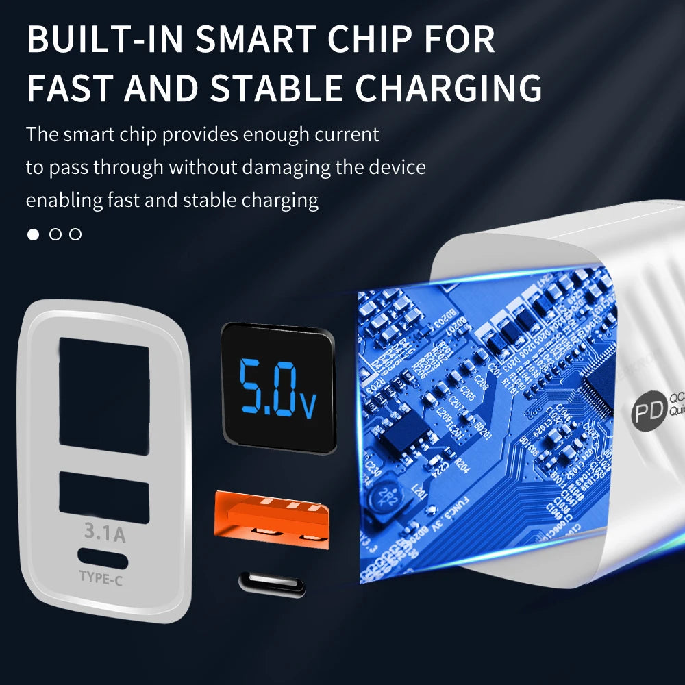 USB Type C Charger 20W PD Fast Charging