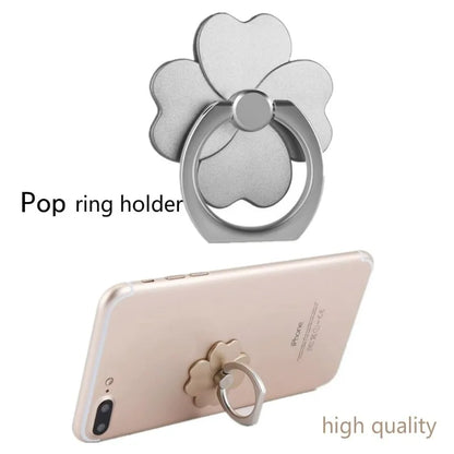 Four Leaf Clover Phone Finger Ring Holder