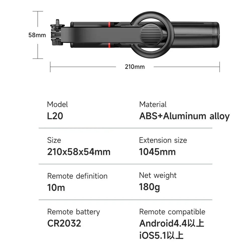 Magnetic Mini Extendable Selfie Stick