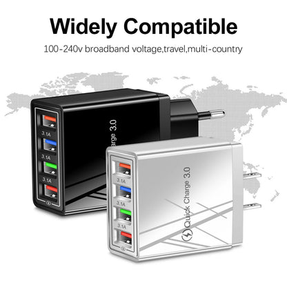 EU US Plug USB Charger Multi Port 4 USB