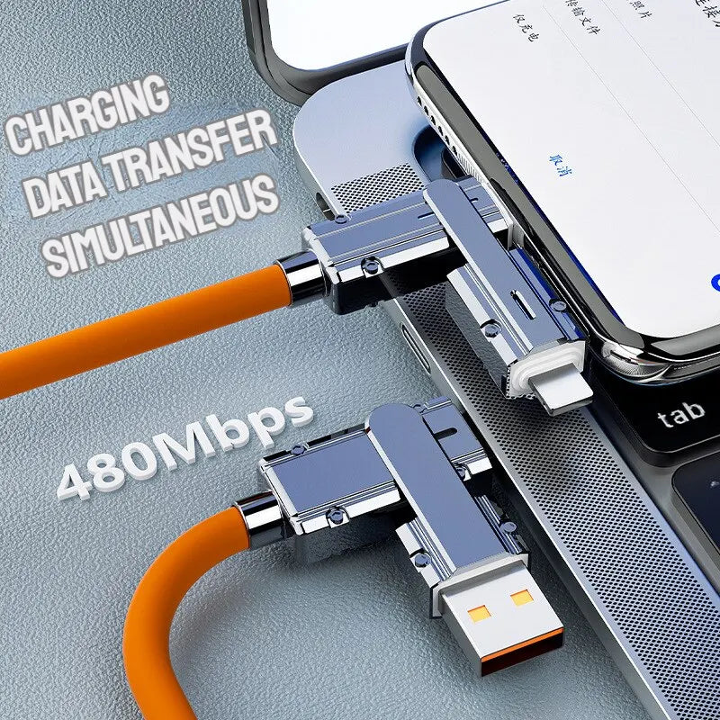 Type C To Typec Cable 2-In-2 66W Pd Fast Charging Usb C To Usb C To iPhone Suitable for iPhone iPad Huawei Xiaomi Samsung Redmi - CONGATON