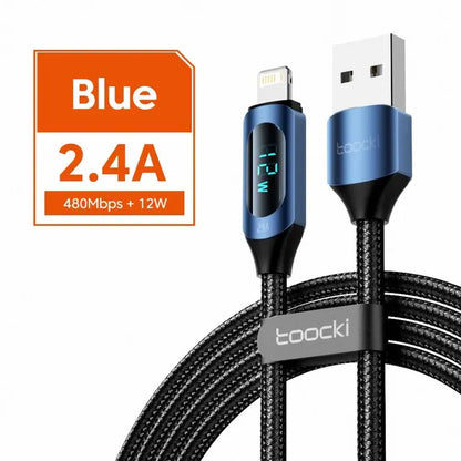 Toocki USB C To Lightning Cable For iPhone 14 13 12 Pro Max X 8 Plus PD 20W Fast Charger Type-c to Lightning Data Cord For iPad - CONGATON