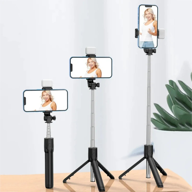 All In One Expandable Portable IPhone Tripod Selfie Stick