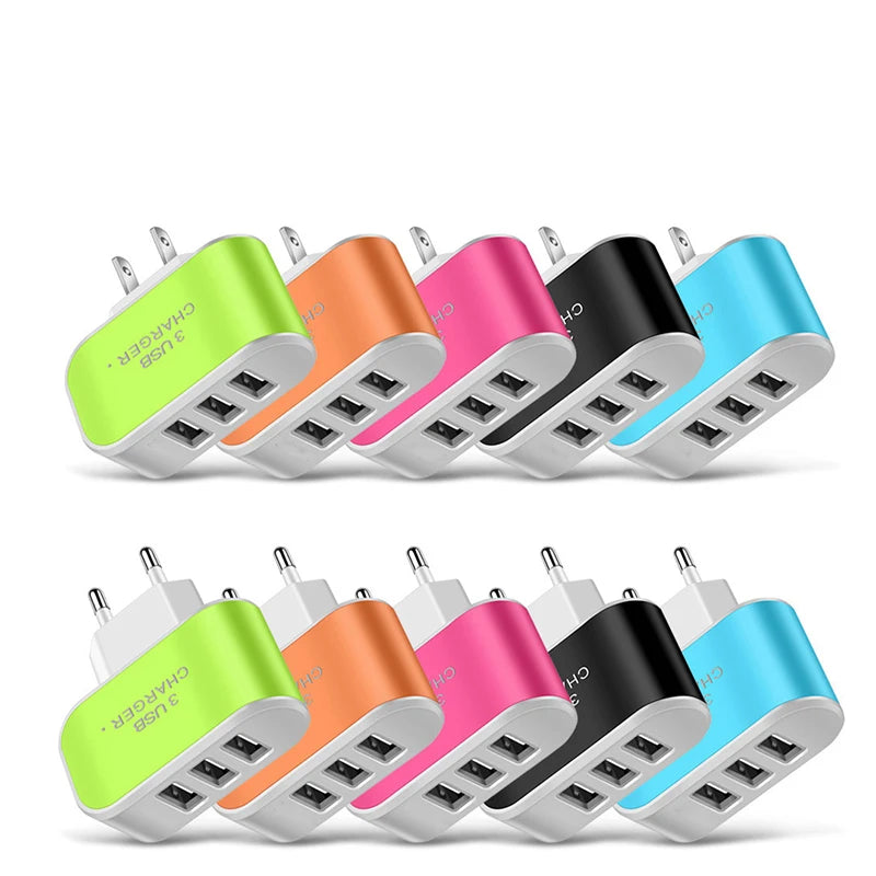 Tutew 3 USB Ports Multifunctional Charger