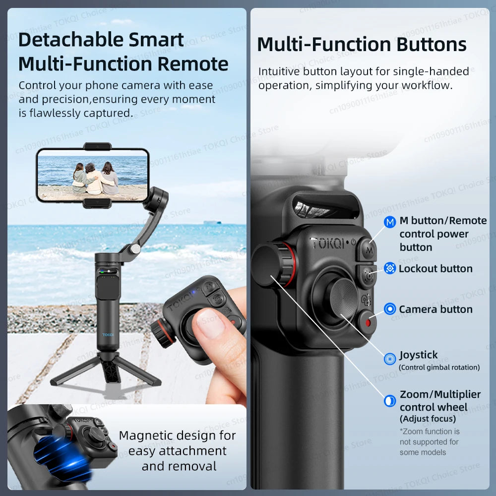 Handheld 3-Axis Gimbal Phone Holder Anti Shake