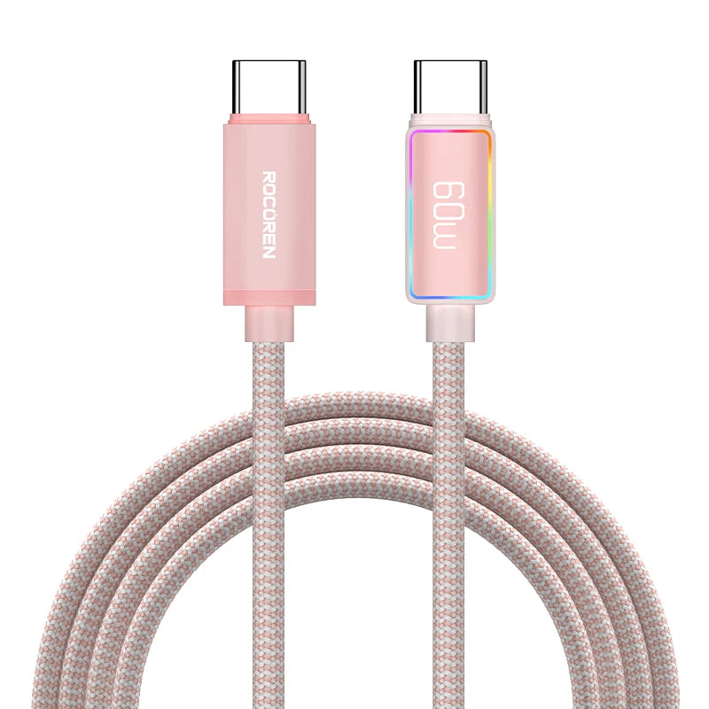 Rocoren 240W 5A High Power Fast Charging Type C Cable 100W PD 3.1 USB C Quick Charging Date Cord For iPhone Samsung Laptop iPad - CONGATON