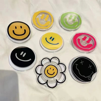 Korean Smile Face Flower Magnetic Stand Holder