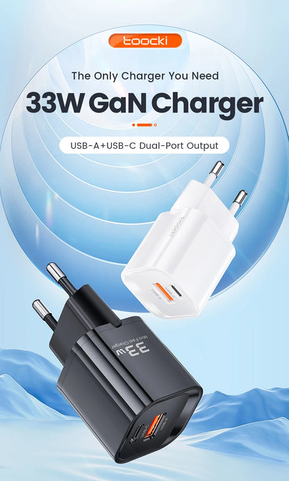 Toocki 33W GaN USB Type C Charger